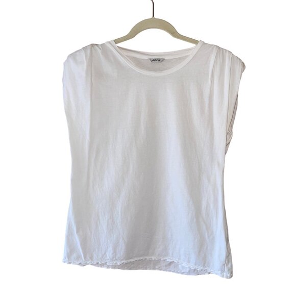 St. Roche Womens Tank Size Medium White Echo Padded Shoulder Pure Cotton - Picture 8 of 8